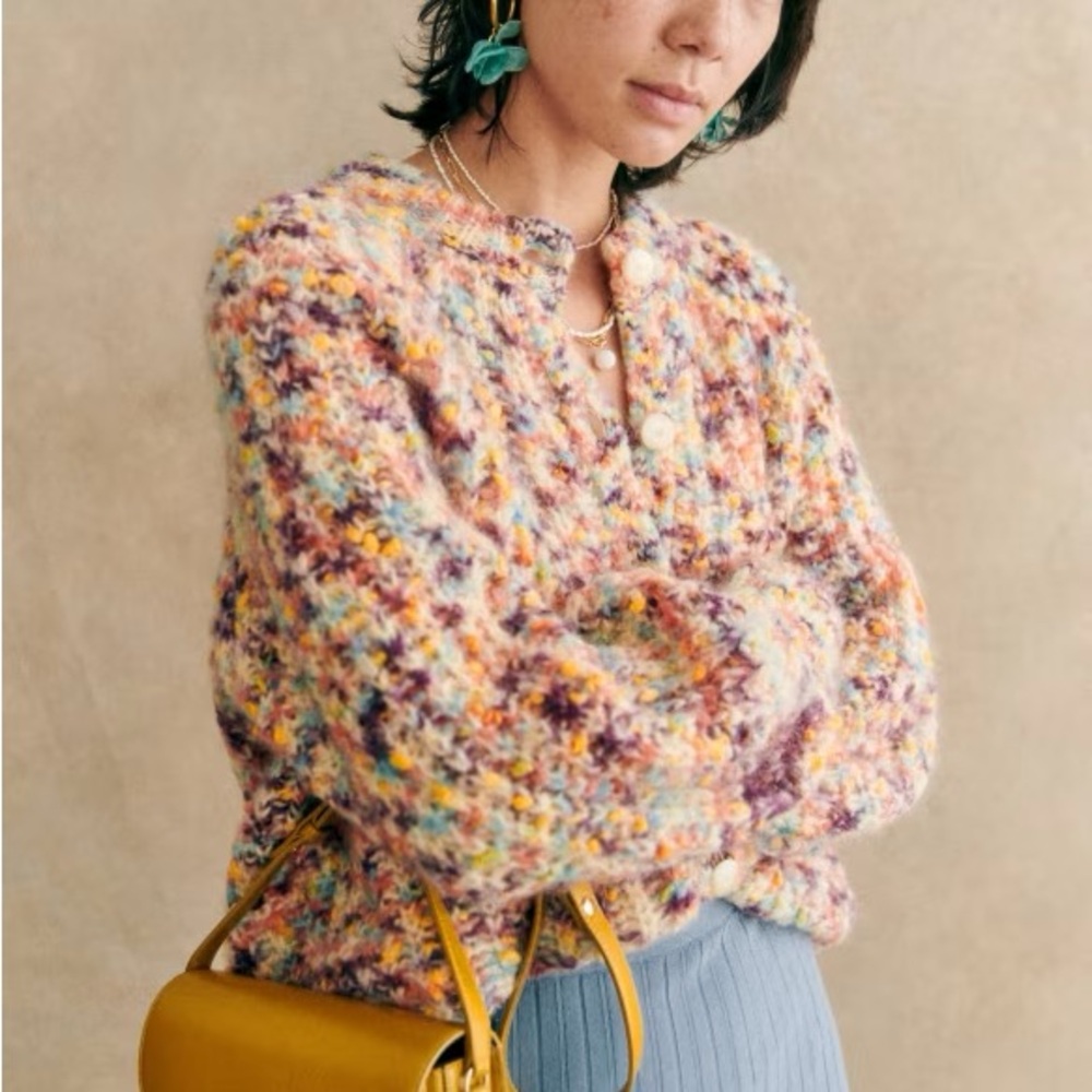 Sézane Emile Multicolor Cardigan
